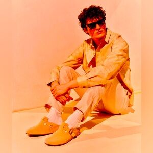 Koio Salerno suede clog Made in Italy sand tan brown EU 45 men US 12 birk style